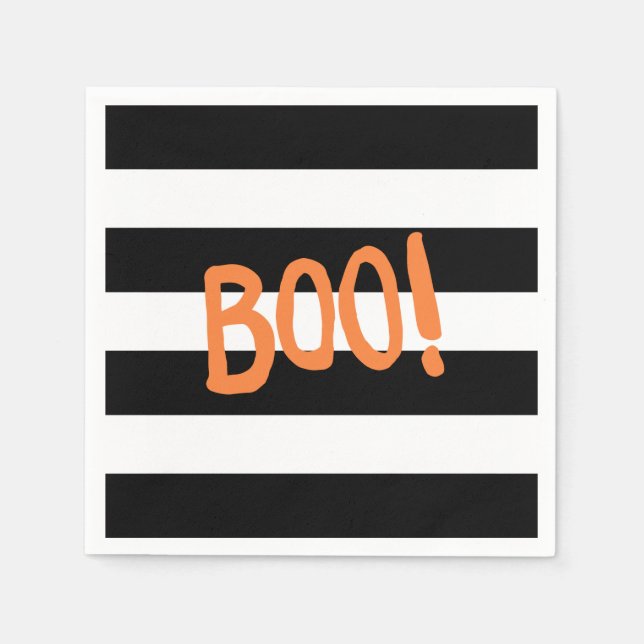 Servilleta De Papel ¡Boo! | Halloween Napkins (Anverso)