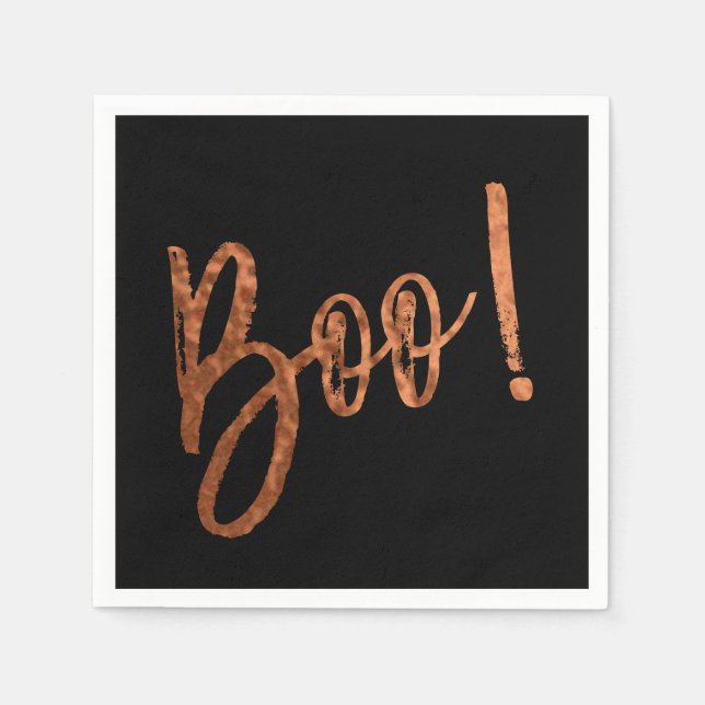 Servilleta De Papel ¡Boo! Halloween Napkins Moderna Halloween (Anverso)