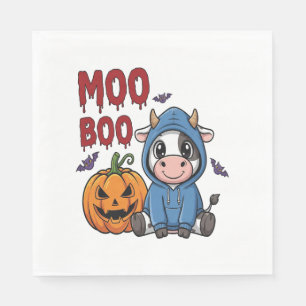 Servilleta De Papel Boo Halloween Spookan a la vaca fantasma