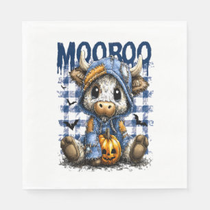 Servilleta De Papel Boo Halloween Spooky Highland Cow