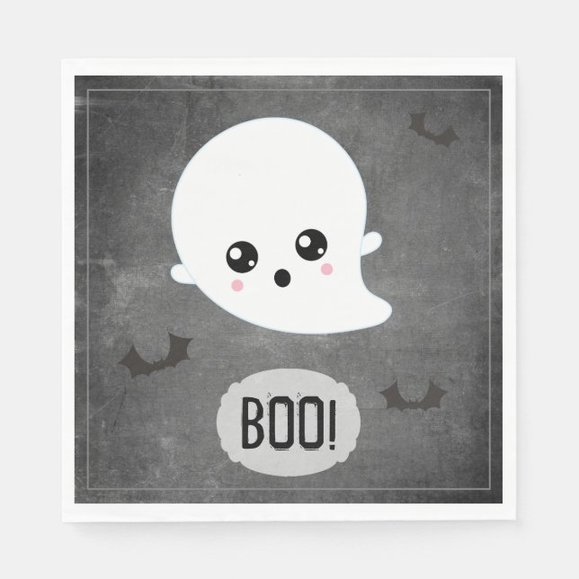 Servilleta De Papel Boo Kawaii (Anverso)