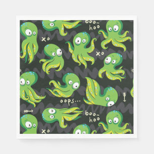 Servilleta De Papel Boo Octopus Green Kids Clothing & Décing
