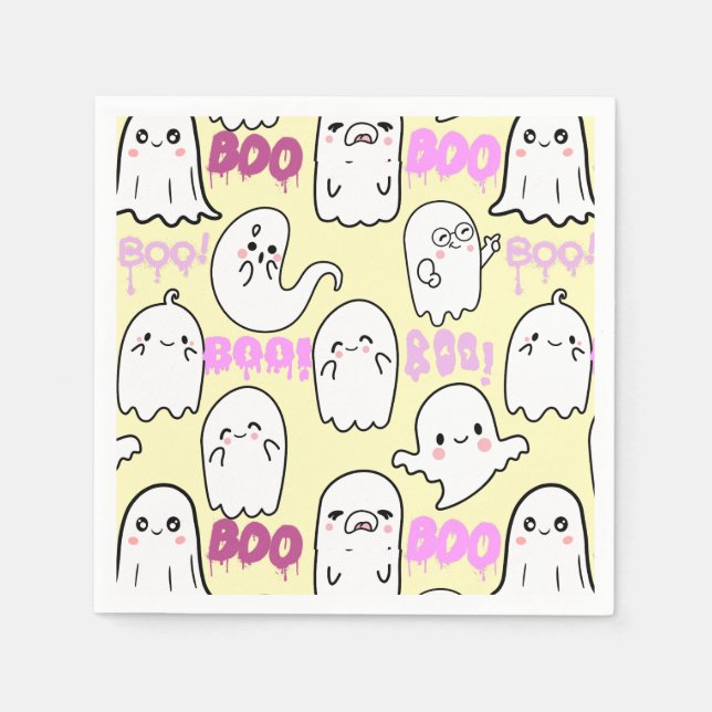 Servilleta De Papel Boo, sensación fantasmal.b (Anverso)