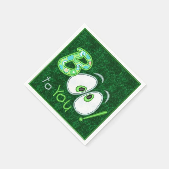 Servilleta De Papel "Boo To You" Halloween (Borde)