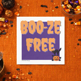 Servilleta De Papel Boo‑ze Free | Fiesta de Halloween Sobria