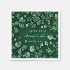 Servilleta De Papel Boodland Greenery Eucaliptus Rustic Boda