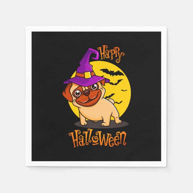 Servilleta De Papel BooF -Bruno el Bulldog francés de brujería (Anverso)