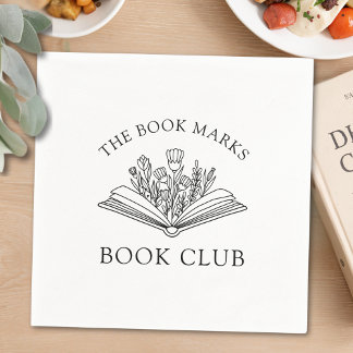 Servilleta De Papel Book Club Name Personalized Party