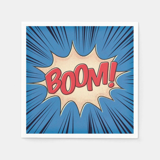 Servilleta De Papel ¡Boom! (Anverso)