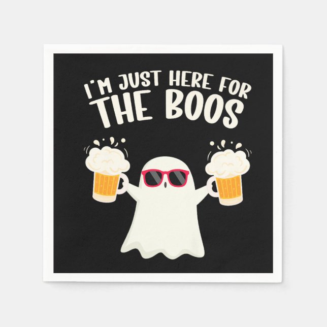 Servilleta De Papel Boos Beer Tipsy Ghost Adultos (Anverso)