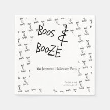Boos y Booze Halloween Party Minimal