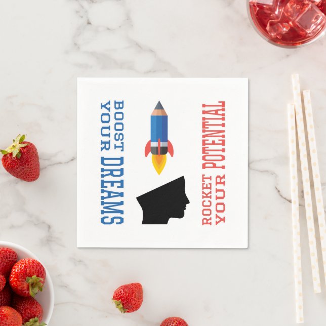 Servilleta De Papel Booster soñador y cohete potencial (In situ)