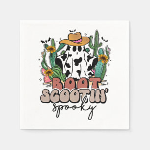 Servilleta De Papel Boot Scootin_ Spooky, Halloween Occidental, Countr