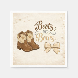 Servilleta De Papel Boots and Bows Napkin