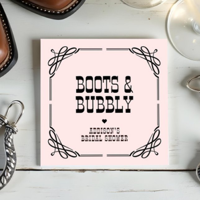 Servilleta De Papel Boots & Bubbly Western Cowgirl Briower (Subido por el creador)