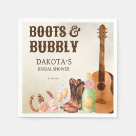 Servilleta De Papel Boots y brunch de rodeo occidental