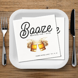 Servilleta De Papel Booze antes de la fiesta de soltera de soltero