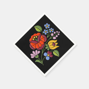 Servilletas Flores Bordadas Servilletas Flores Bordadas