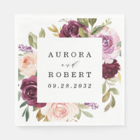 Borgoña Boda de Boho de Floral de oro rosa color r