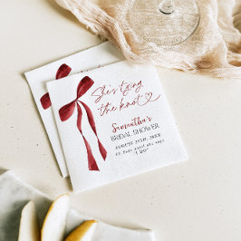 Servilleta De Papel Borgoña está atando la ducha nupcial