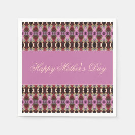 Servilleta De Papel Borgoña Púrpura Y Rosa