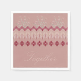 Servilleta De Papel Borgoña Rosa Formal Y Floral