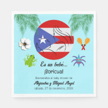 Boricua Boy Baby Shower en español