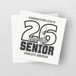 Servilleta De Papel Borla de Graduación de la Clase de 2026 en Papel