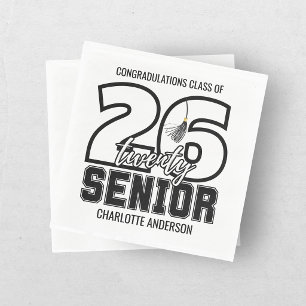 Servilleta De Papel Borla de Graduación de la Clase de 2026 en Papel