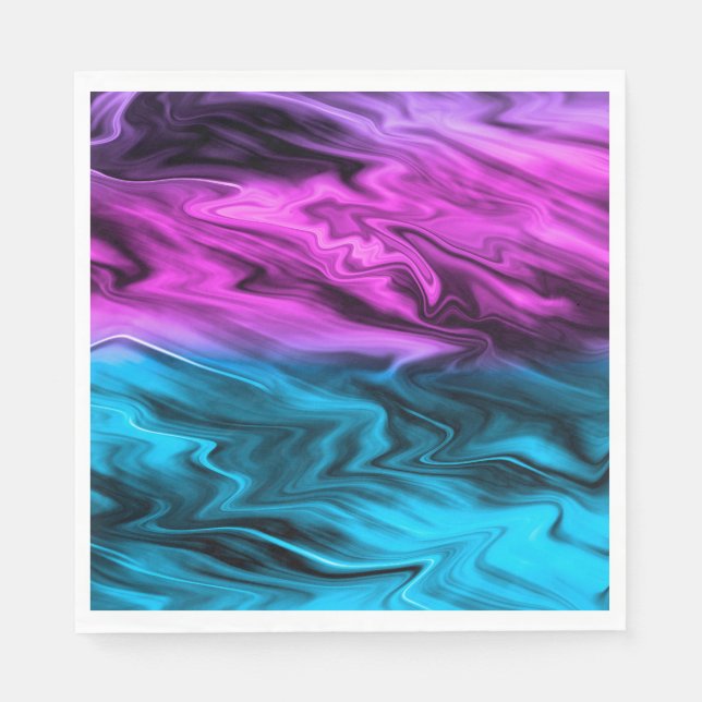 Servilleta De Papel Borroso fondo de moda Crimson y azul (Anverso)