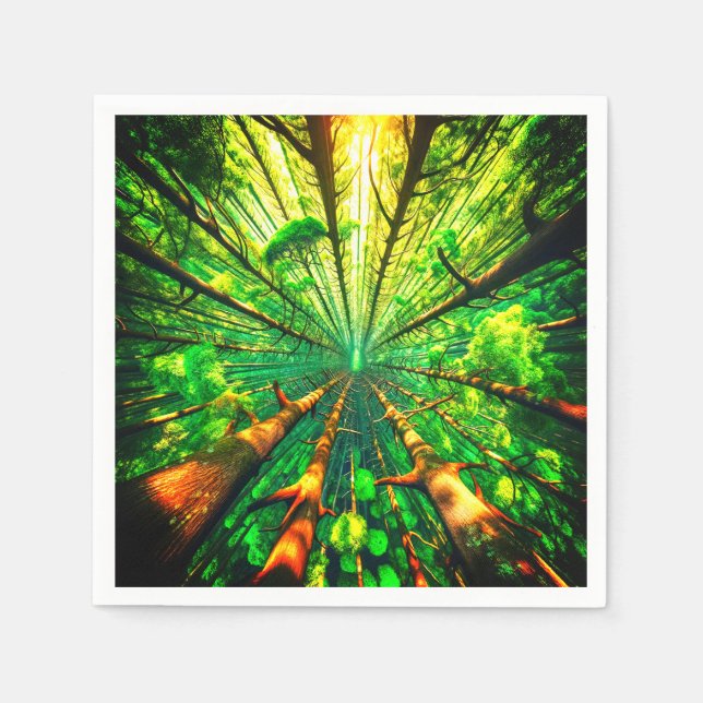 Servilleta De Papel Bosque (Anverso)