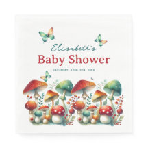Bosque Caprichoso Champiñón Baby Shower