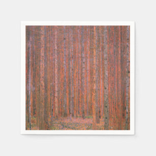Servilleta De Papel Bosque de abetos de Gustav Klimt Tannenwald Árbole