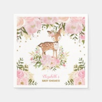 Bosque de los Peonés de Oro Rosa Girly Woodland De