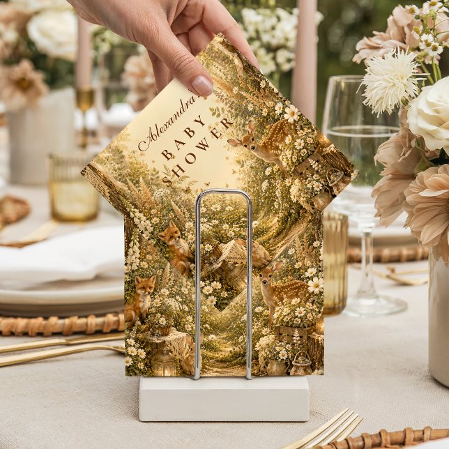 Servilleta De Papel Bosque Encantado Baby Shower Boho (Subido por el creador)
