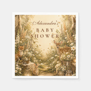 Servilleta De Papel Bosque Encantado Baby Shower Boho