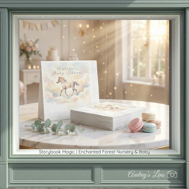 Servilleta De Papel Bosque Encantado Magia de Cuentos de Hadas (Storybook Magic Enchanted Forest Napkins)