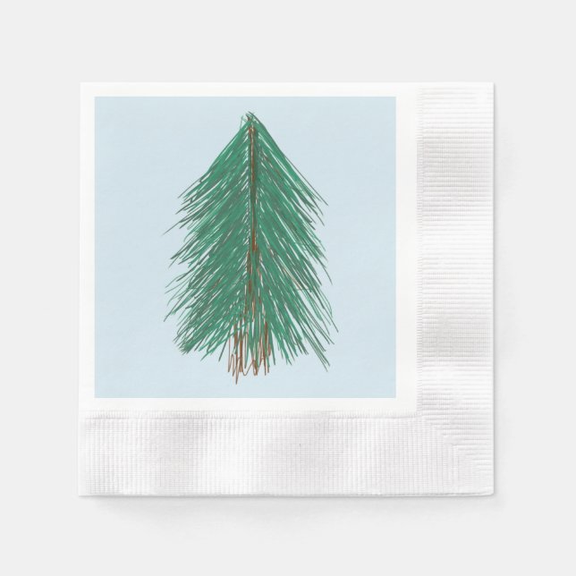 Servilleta De Papel Bosque Fir Tree (Anverso)