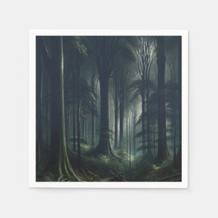 Servilleta De Papel Bosque Oscuro al Crepúsculo Dulces 16