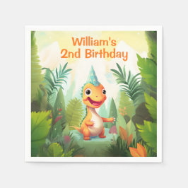 Servilleta De Papel Bosque tropical de los dinosaurios cutáneos | Cump