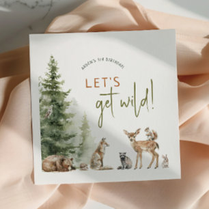 Servilleta De Papel Bosques de animales de Woodland Fiesta de cumpleañ