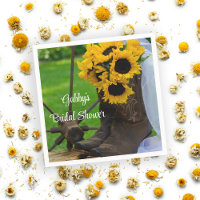 Bostezo de girasol rústico de botas de vacuno occi