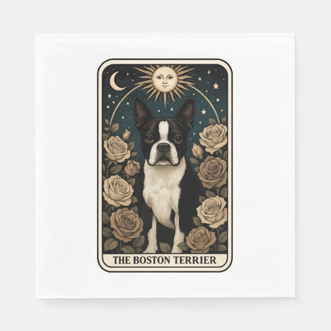 Servilleta De Papel Boston Terrier (Anverso)