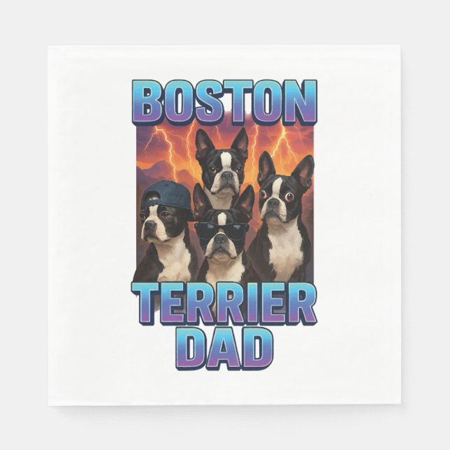 Servilleta De Papel Boston Terrier (Anverso)