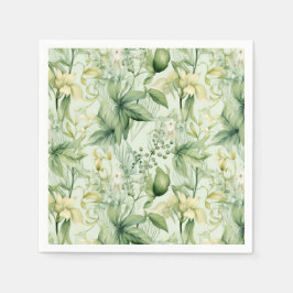 Servilleta De Papel Botanical Green Foliage - New Home Gif