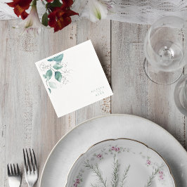 Servilleta De Papel Botanical Greenery Wedding Napkin
