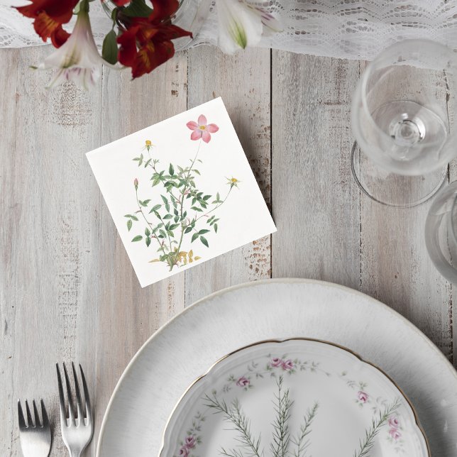 Servilleta De Papel Botanical Wedding Cocktail Napkin (Subido por el creador)