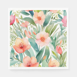 Servilleta De Papel Botánicos de primavera frescos