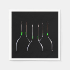 Servilleta De Papel Botella de vino negro Papel de cóctel estándar Nap