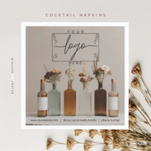 Botellas de Boho | Flores | Cóctel estético